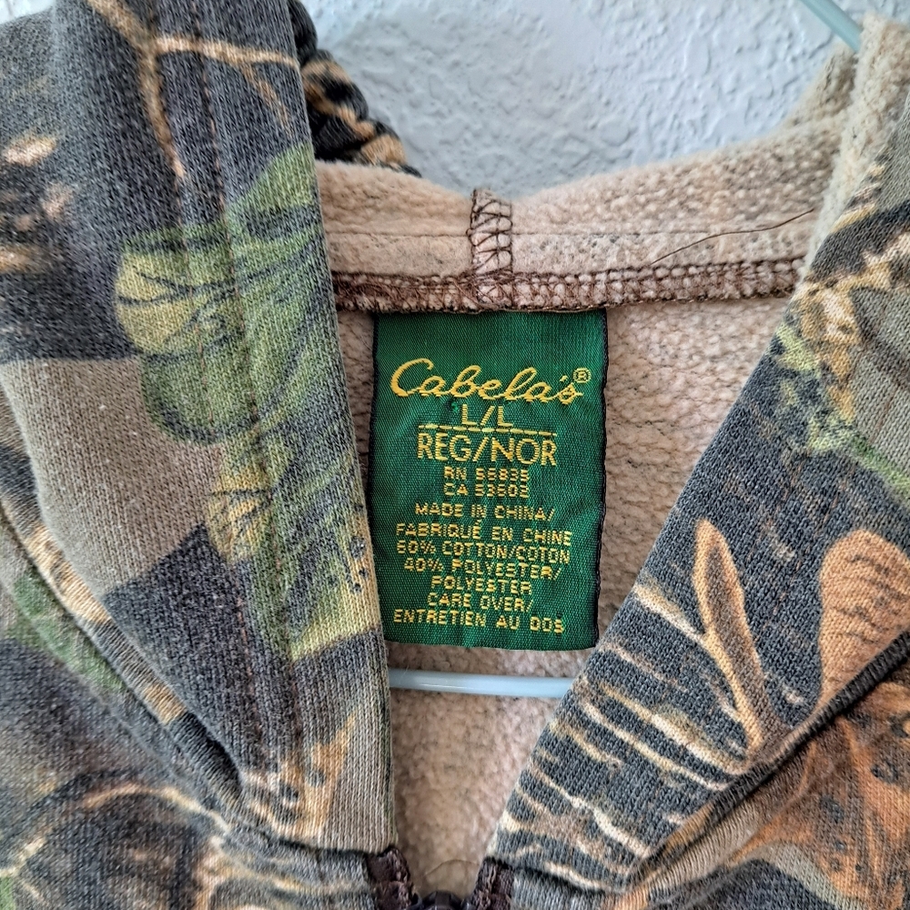 Cabela's Forest Camo Kids Hoodie - Picture 2 of 5